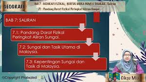 Jeram kolam air terjun air terjun lubuk sungai 7.1 pandang darat fizikal peringkat aliran sungai bab 7 : F1 Geo 07 01 Saliran Pandang Darat Fizikal Peringkat Aliran Sungai Jom Tuisyen