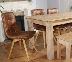 Allegro Brown Leather Oak Dining Chairs Pair Oak Dining Chairs Dining Chairs Leather Dining Chairs
