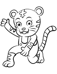 Tiger coloring pages for kids and parents, free printable and online coloring of tiger pictures. Printable Tiger Dancing Coloring Page For Both Aldults And Kids