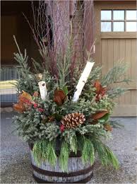 42 Beautiful Christmas Outdoor Pot Decorations Ideas 25 17 Best Images About Winter Holiday Ideas On Pinterest Outdoor Christmas Christmas Urns Christmas Pots
