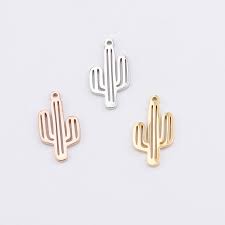 A wide variety of rose cut outs options are available to you 5pcs 13x25mm Silver Rose Gold Stainless Steel Cactus Flower Hollow Cut Out Pendant Charm Diy Supplies 1800416 1800416