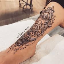 That Mandala Girl On Instagram Before I Fly Off I Ll Leave You Guys With This Sup Leg Tattoos Women Ankle Tattoos For Women Mandala Ankle Tattoo Mandala