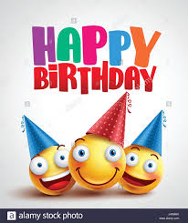 Lustige geburtstagsbilder und happy birthday bilder. Alles Gute Zum Geburtstag Smileys Zelebranten Mit Glucklich Freunden Lustige Vektor Banner Design In Weisser Hintergrund Mit Bunten Text Vektor Illustration Stock Vektorgrafik Alamy