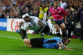 Agustin Ormaechea S Illegal Tackle Jars The Ball Loose From Lepani Botia With Fiji Awarded A Penalty Try Rugby World Cup Rugby Rugby Union