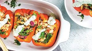 Mediterranean stuffed peppers with couscous. Mediterranean Stuffed Peppers Experience Life