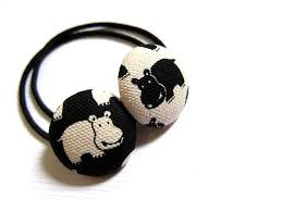 button ponytail holders twin hippos again hair accessories etsy ponytail holders etsy hippo