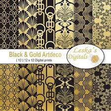 High Resolution Black And Gold Art Deco Background Art Deco Digital Paper Background Paper Printable Art Deco Art Deco Designs Art Deco Paper Pack Metallic Black Gold 1930s Art Deco Digital Scrapbook Paper