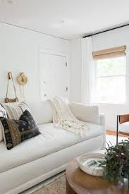 Transitional White Couch In A Boho Styled Living Room Design Shop Interiors Boho Style Living Rooms Living Room Designs Room Design