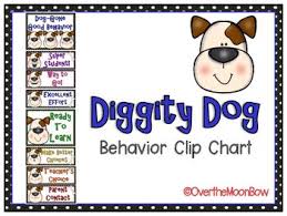 diggity dog behavior clip chart my teacherspayteachers