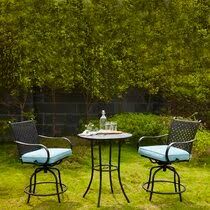 The variety of patio bar sets is vast; Bar Height Patio Sets Wayfair