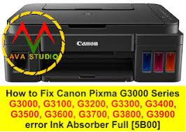 Printer error has occurred.contact your nearest. How To Reset Canon Pixma G3000 Series Error Ink Absorber Full 5b00
