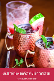 Watermelon Moscow Mule Cocktail Recipe In 2020 Moscow Mule Cocktail Dessert For Dinner Mule Cocktail