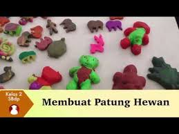 Tepung gypsum ( bisa dibeli di toko bangunan )2. Kelas 02 Sbdp Membuat Patung Hewan Video Pendidikan Indonesia Youtube