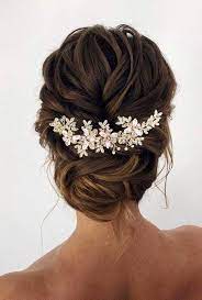 Hairstyle Updo Wedding Rose Gold Hair Accessories Gold Wedding Hair Piece Hair Vine Wedding