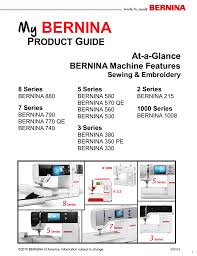 My Bernina Product Guide Pdf Manualzz Com