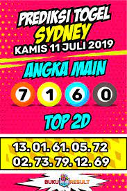 Prediksi Sydney Kamis 11 Juli 2019 Angka Top 2d Kamis