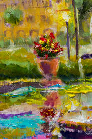 An original expressionist flower acrylic painting that is inspired by the beauty of nature. Vase With Flowers Fragment Of Oil Painting Impressionism Art Stock Photo Picture And Royalty Free Image Image 107571731