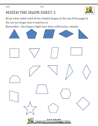 Kindergarten, year 1 by qkidz: Transformation Geometry Worksheets 2nd Grade