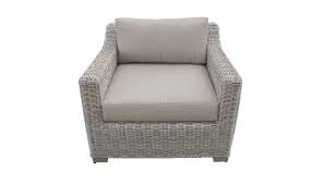 Coast 4 Piece Outdoor Wicker Patio Furniture Set 04b In Aruba Tk Classics Coast 04b Aruba