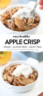 Easy Healthy Apple Crisp In 2020 Apple Crisp Recipe Healthy Healthy Apple Crisp Gluten Free Apple Crisp