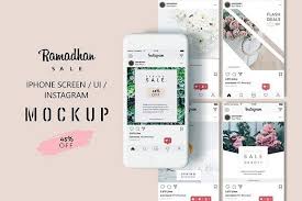 Iphone Screen Instagram Mockup Free Design Resources Instagram Mockup Iphone Instagram Free Instagram