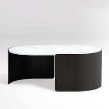 Holm Oval Marble Coffee Table Crate And Barrel In 2020 Marble Coffee Table Coffee Table Coffee Table Crate And Barrel