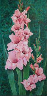 High quality gladiolus art gifts and merchandise. Gladiolus Garden Flowers Superb Flowe Painting By Valeria Belogurova Artmajeur