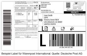 Mag sein, dass die warenpost zu beginn wie ein brief befördert wird, aber das lässt wie kann ich mit der deutschen post waren in auslandsbriefen verschicken? Geschaftskunden Mussen Ab 2019 Warenpost International Verwenden