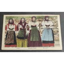 Cartolina Costumi Sardi - Oliena - Benetutti