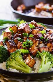 Asian Garlic Tofu Spicy Southern Kitchen Recipe Spicy Tofu Recipes Tofu Recipes Easy Tasty Vegetarian Recipes