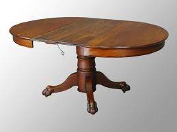 Round Oak Table With Leaf Dining Table Antique Dining Tables Round Oak Dining Table