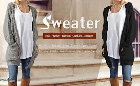 Eddie bauer hooded cable knit brown tweed toggle sweater hoodie size small. Omicgot Women S Long Sleeve Open Front Chunky Cable Knit Loose Cardigan Sweater At Amazon Women S Clothing Store