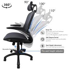 Ergonomic Mesh Office Chair Komene Swivel Desk Chairs High Back Computer Task Chairs With Adjustable Backrest Headrest Adjustable Chairs Ergonomic Chair Chair