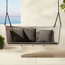 Check spelling or type a new query. Cb2 Outdoor Flipbook 2018 Grove Hanging Loveseat Swing Modern Outdoor Sofas Outdoor Loveseat Modern Outdoor Furniture