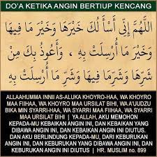 Doa Ketika Angin Kencang Doa Kutipan Motivasi Sembahyang