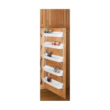 Rev A Shelf 6235 08 11 52 White 6230 Series 7 7 8 Inch Wide Behind The Door Storage Set With Five Trays Door Storage Rev A Shelf Pedestal Sink Storage