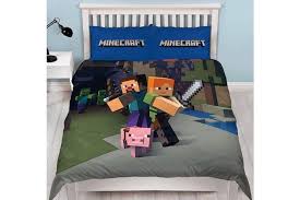 Multicolor minecraft duvet cover & pillowcases cotton bedding. Minecraft Queen Quilt Duvet Doona Bedding Cover Set Kogan Com