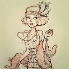 20 S 10 20s Fashion Girl Drawing Drawings