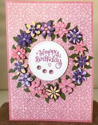 Free Birthday Cards For Women This Is A 5 By 7 Card The Pattern Paper Is From Graphic 45 Bloom Collection Page Birthday Cards For Women Handmade Birthday Cards Homemade Birthday Cards