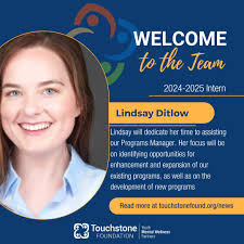 Welcome Lindsay Ditlow to the Touchstone Foundation team! She is one of our  2024-2025 interns!😀🥳 Lindsay is currently a Graduate student at West  Chester University of Pennsylvania working towards her Masters of