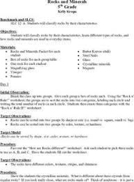 For help with diagnostic (special) properties, please refer to the minerals properties lab document for more. Rocks And Minerals Lesson Plans Worksheets Lesson Planet