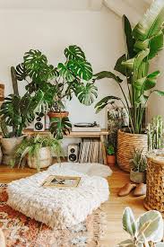 Indoor shelf with several tiers will hang more. Chic Bohemian Indoor Plant Display Ideas Homemydesign