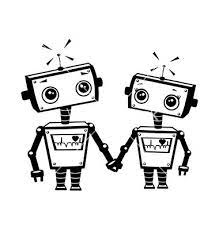 Robots In Love Vector By Kariiika On Vectorstock Vector Robot Love Illustration Robot Tattoo
