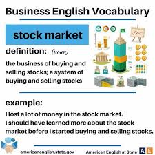 Stock Market With Images English Vocabulary Learn English Words
