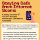 Staying Safe from Internet Scams