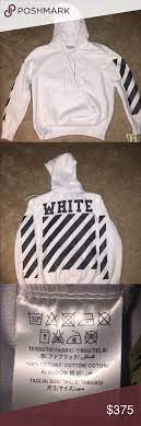 Off White Hoodie C O Virgil Abloh Off White Hoodie White Hoodie Hoodies