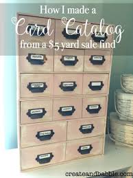 For sale, i have here a wonderful old library 35 drawer card catalog with stand. Card Catalog From A 5 Yard Sale Find Create And Babble