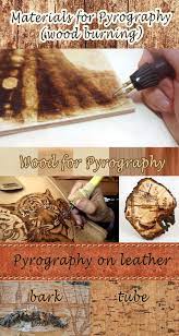 Materials For Pyrography Wood Burning Wood Leather Bark Tube Pyrography Wood Burning Cnc Wood