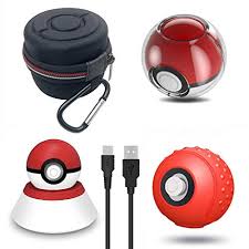 Accessories Kit For Pokeball Plus Controller Vokoo Carrying Case Clear Case Silicone Cover And Charger Stand Compatible With Nintendo Switch