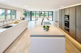 open plan contemporary kitchen for a